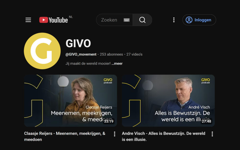 Wortelend Goud portfolio item GIVO video editing