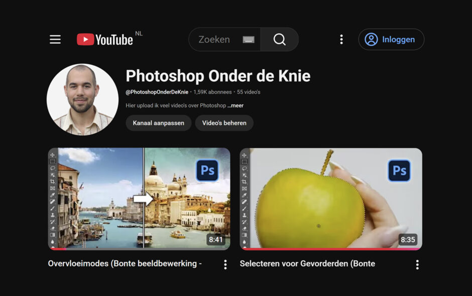 WortelendGoud Video edition voor Photoshop Onder de Knie